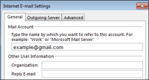 internet email settings