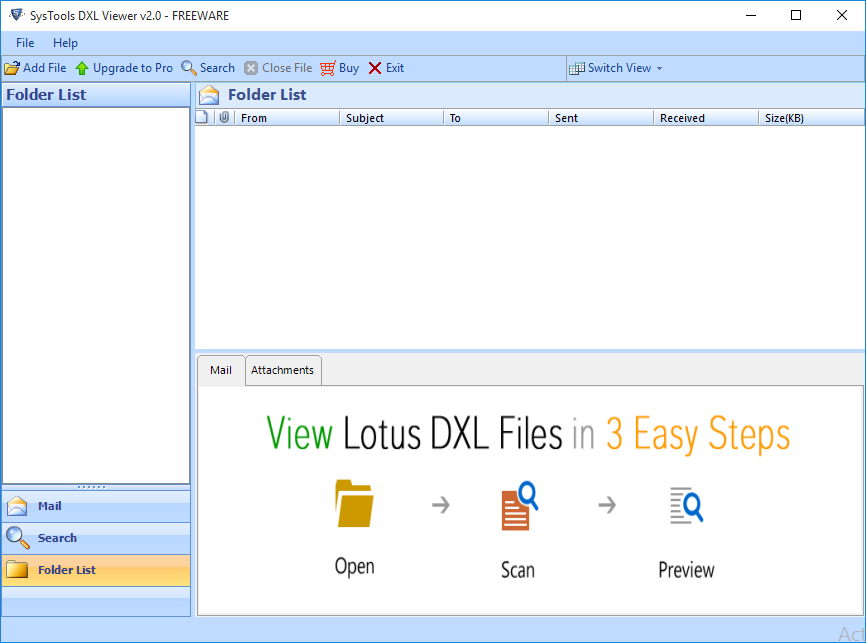 DXL File Viewer screenshot