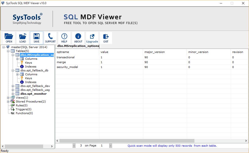 MDF Viewer tool screenshot