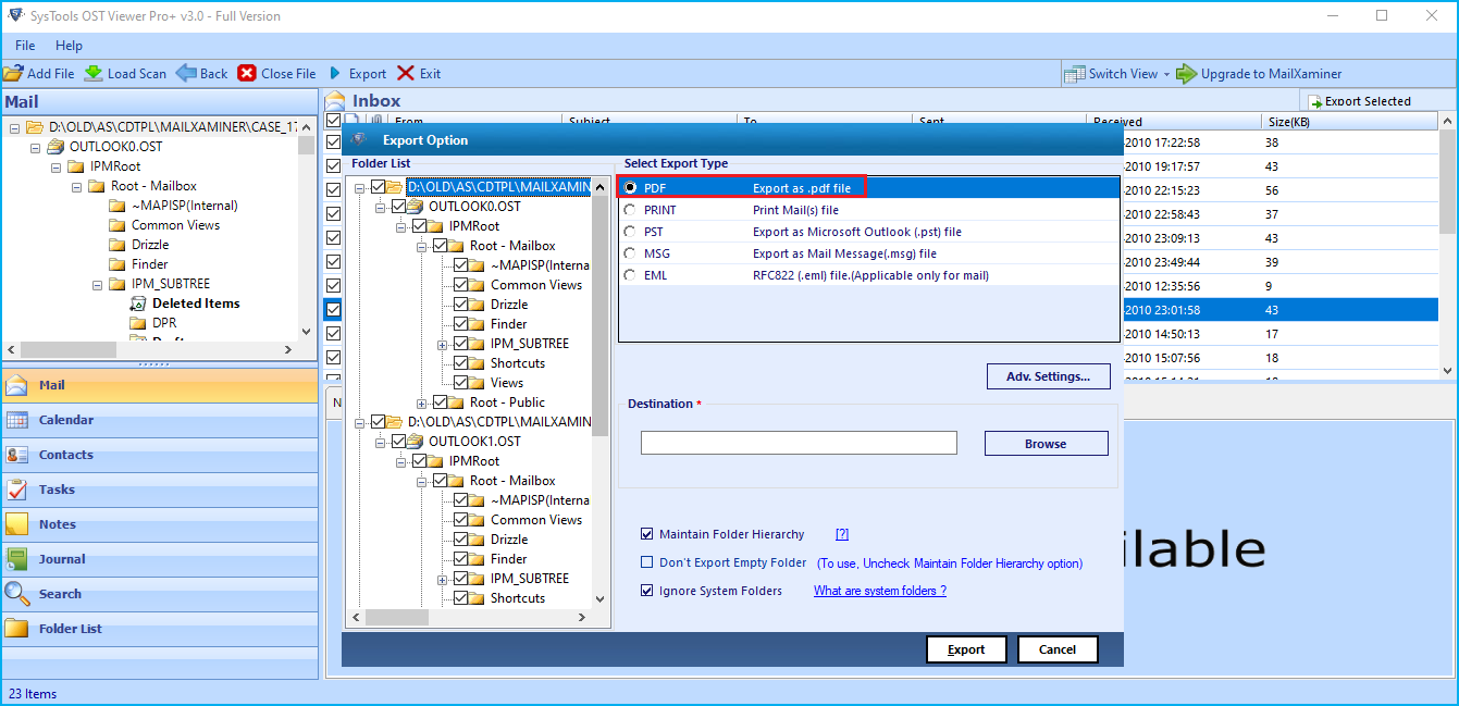 Outlook OST Viewer Pro Plus software