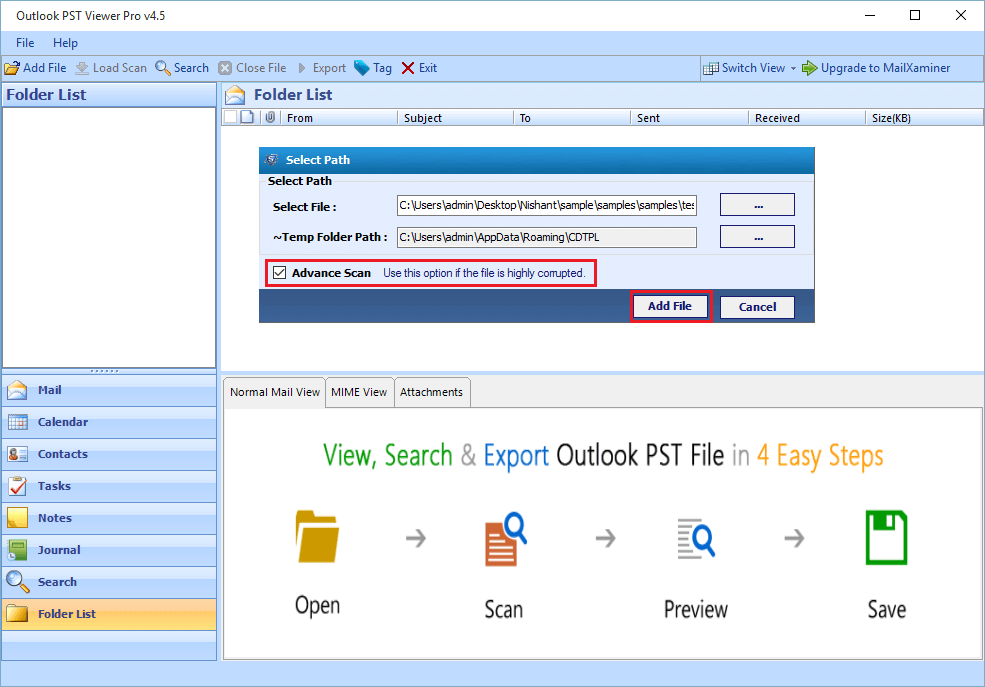 Save Outlook Message PDF screenshot