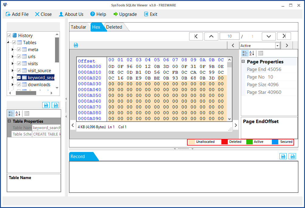 Freeware SQLite Viewer 3.0 full